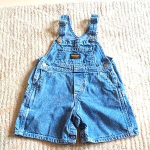 OshKosh B'gosh Blue Denim Kids Shorts Overalls
